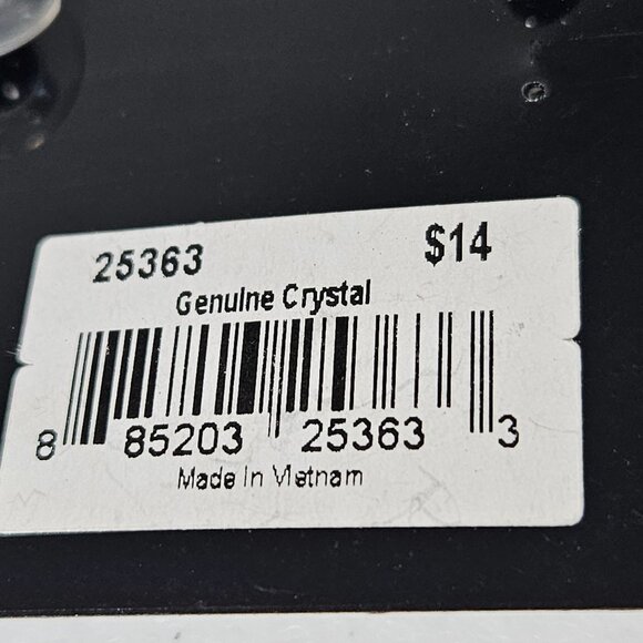 Cookie Lee Genuine Crystal Holiday Red Hoop Earrings Christmas Party Jewelry - Picture 5 of 5